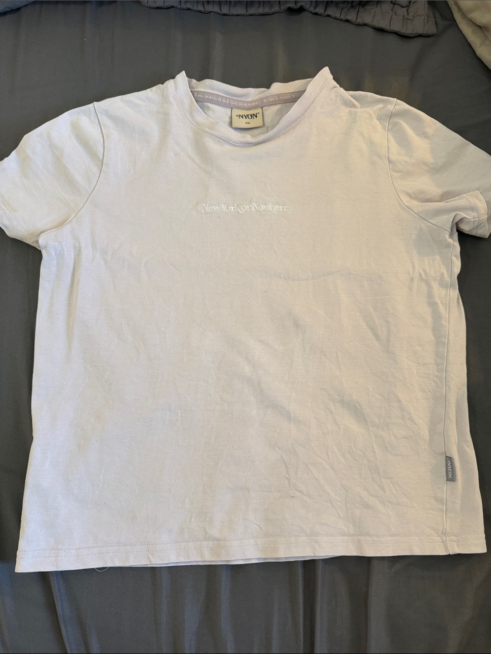 New York or nowhere signature women’s t shirt small purple